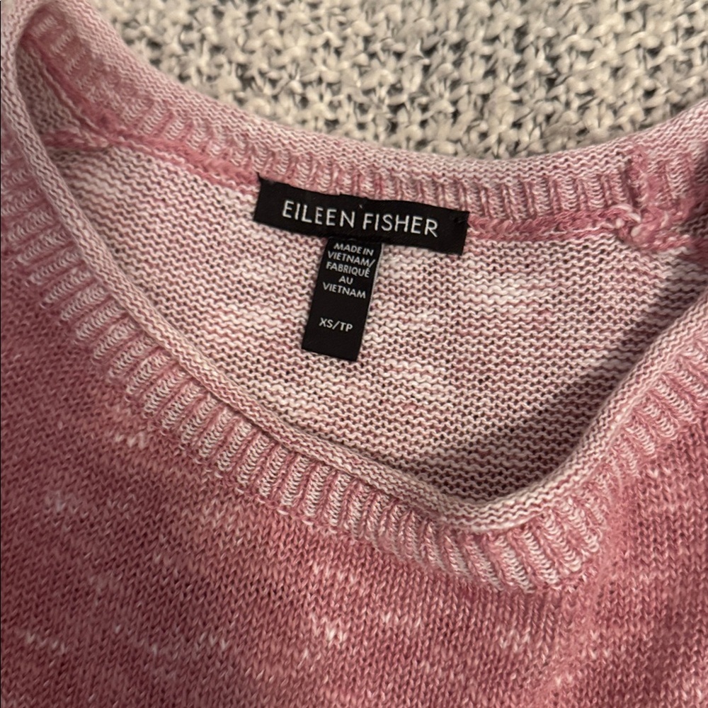 Eileen Fisher size XS Women's Pink Sweater Top - Picture 3 of 4